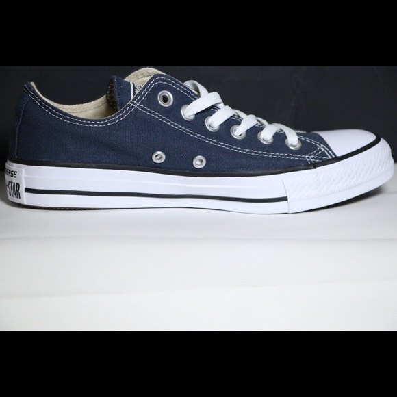 navy converse low tops